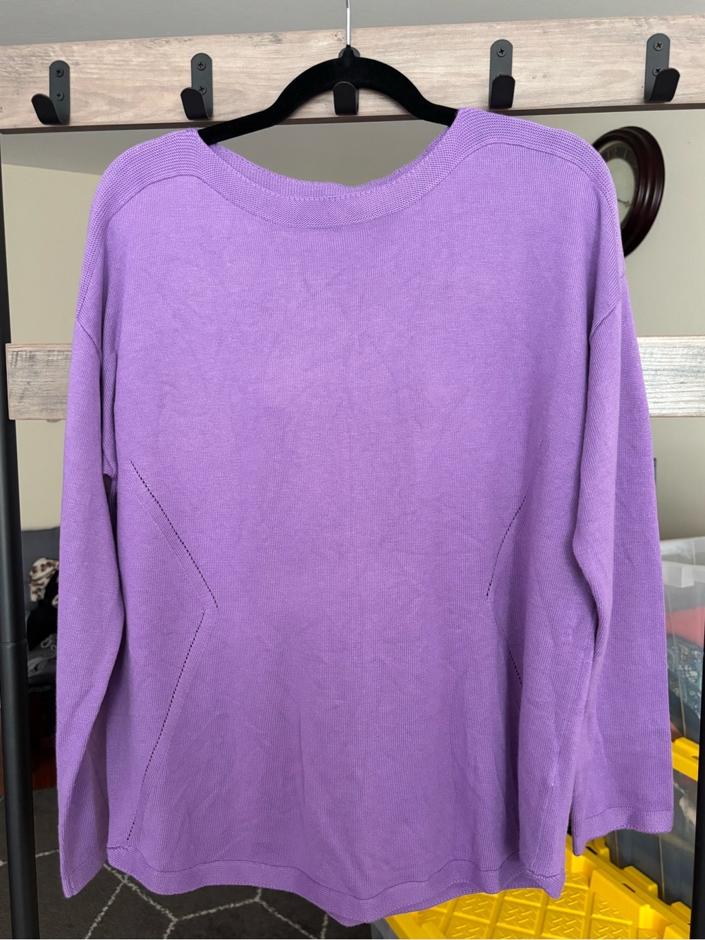 Talbots Lavender Knit Pullover Sweatshirt